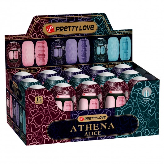 Набор из 15 мастурбаторов Athena Alice - Baile - в Сочи купить с доставкой