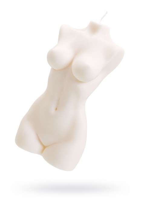 Белая интерьерная свеча в форме женского торса - 850 гр. - Pecado - купить с доставкой в Сочи