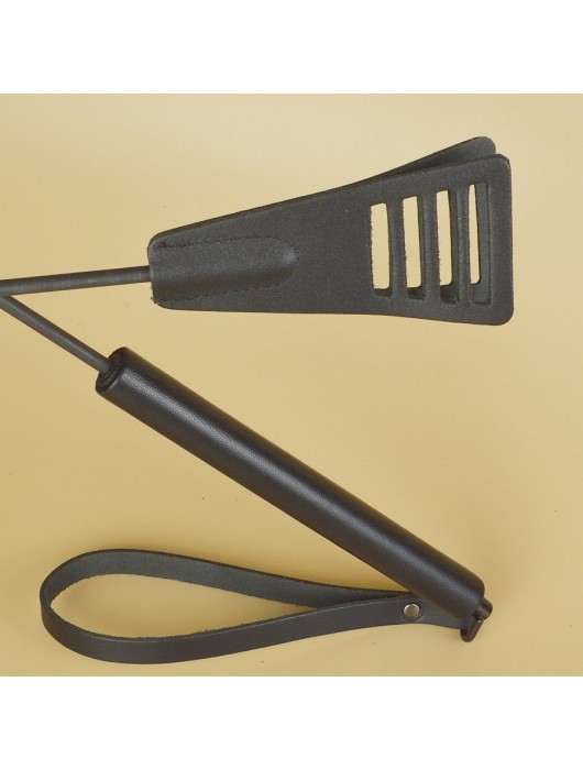 Черный кожаный стек «Сириус» - 60 см. - Sitabella - купить с доставкой в Сочи