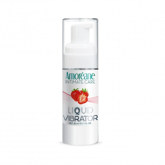 Жидкий вибратор со вкусом клубники Amoreane Strawberry - 30 мл. - Amoreane - купить с доставкой в Сочи