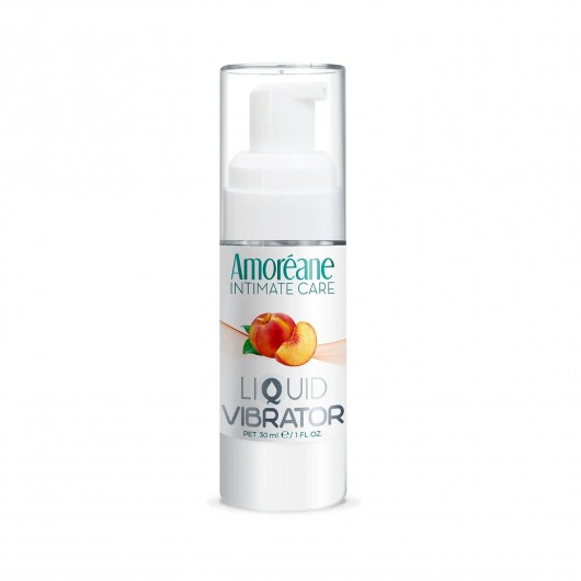 Жидкий вибратор со вкусом персика Amoreane Peach - 30 мл. - Amoreane - купить с доставкой в Сочи