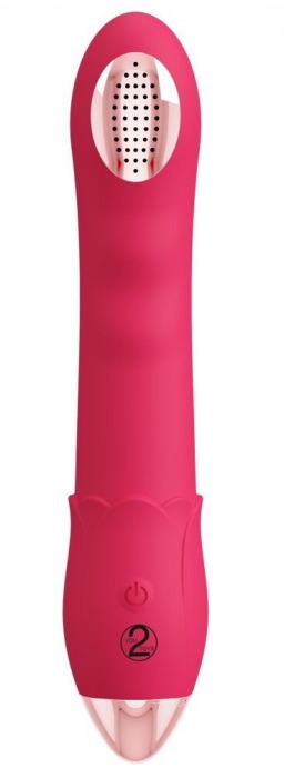 Малиновая насадка на душ с вибрацией Showers to orgasm - 20,1 см. - Orion - купить с доставкой в Сочи