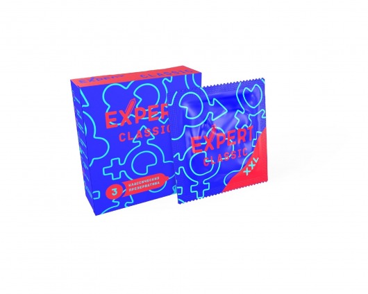 Презервативы увеличенного размера Expert Classic XXL - 3 шт. - Expert - купить с доставкой в Сочи