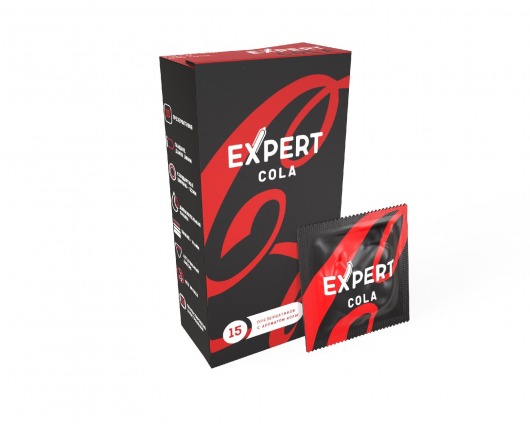 Презервативы с ароматом колы Expert Cola - 15 шт. - Expert - купить с доставкой в Сочи
