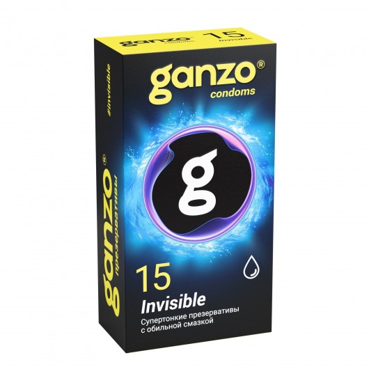 Супертонкие презервативы Ganzo Invisible - 15 шт. - Ganzo - купить с доставкой в Сочи