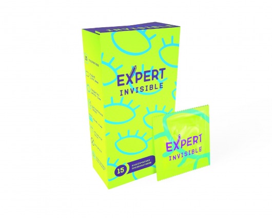 Ультратонкие презервативы Expert Invisible - 15 шт. - Expert - купить с доставкой в Сочи