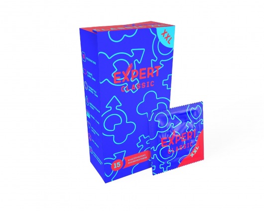 Презервативы увеличенного размера Expert Classic XXL - 15 шт. - Expert - купить с доставкой в Сочи
