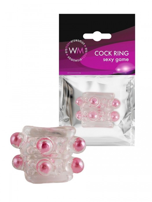 Прозрачная насадка на пенис с цветными шариками - Erowoman-Eroman - в Сочи купить с доставкой