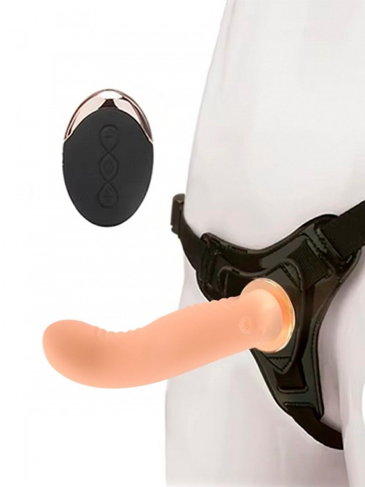 Женский вибрострапон со съемной насадкой и пультом ДУ - Erokay - купить с доставкой в Сочи