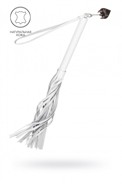 Белая кожаная плеть - 50 см. - Pecado - купить с доставкой в Сочи