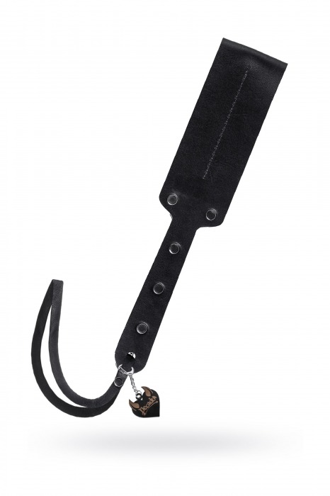 Черный кожаный пэддл - 32 см. - Pecado - купить с доставкой в Сочи