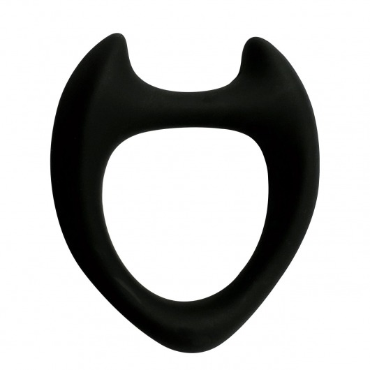 Черное эрекционное кольцо с рожками Wooomy Toro M - Adrien Lastic - в Сочи купить с доставкой
