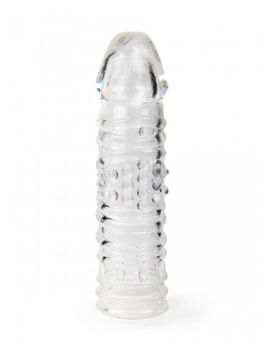 Прозрачная закрытая насадка на пенис - 17 см. - Sex Expert - в Сочи купить с доставкой