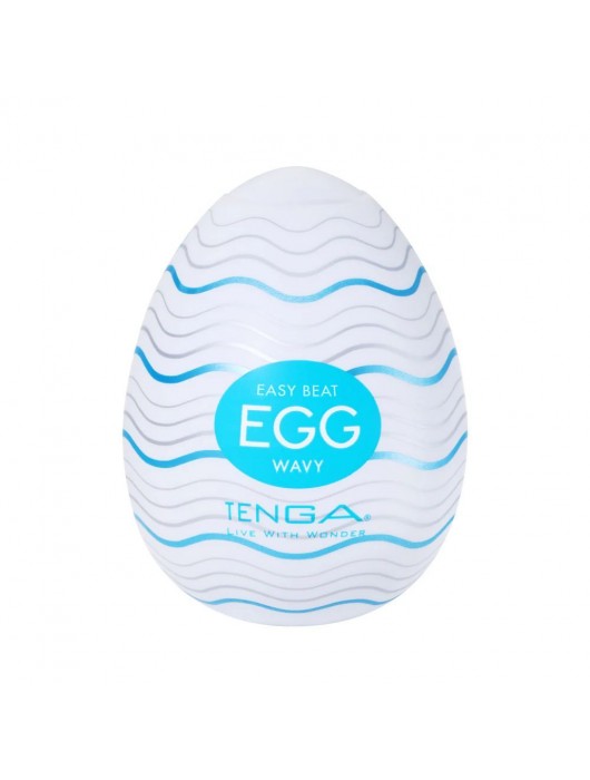 Мастурбатор-яйцо Tenga Egg Wavy - Tenga - в Сочи купить с доставкой