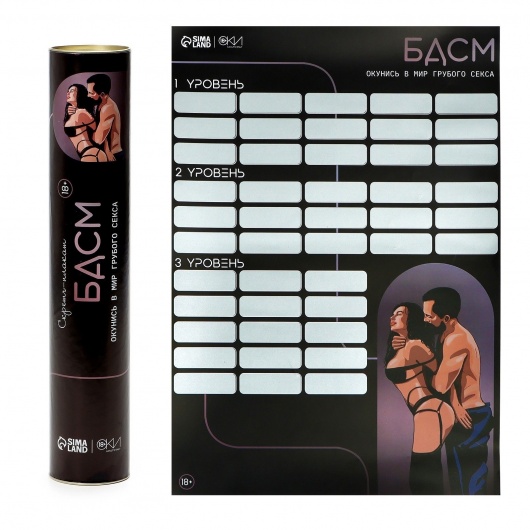 Плакат для двоих со скретч-слоем «БДСМ» - Сима-Ленд - купить с доставкой в Сочи