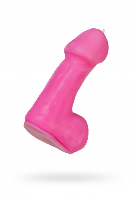 Розовая свеча в форме пениса - 47 гр. - Pecado - купить с доставкой в Сочи