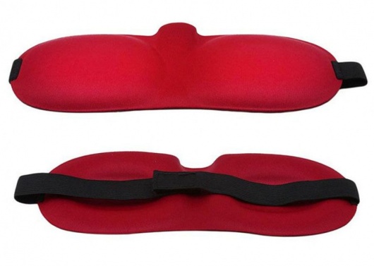 Красная глухая маска на резинке - Sitabella - купить с доставкой в Сочи