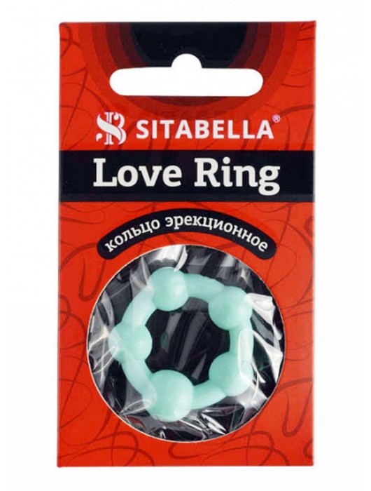 Цветное эрекционное кольцо с 5 бусинами Love Ring - Sitabella - в Сочи купить с доставкой