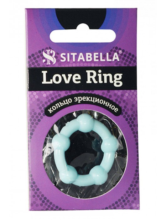 Цветное эрекционное кольцо Love Ring с бусинами - Sitabella - в Сочи купить с доставкой