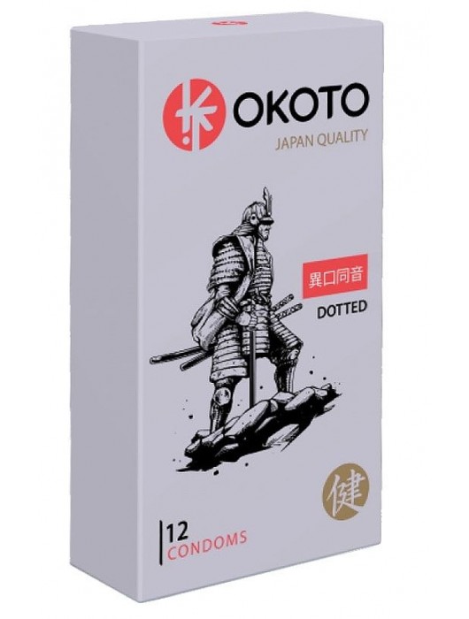 Точечные презервативы OKOTO Dotted - 12 шт. - Sitabella - купить с доставкой в Сочи