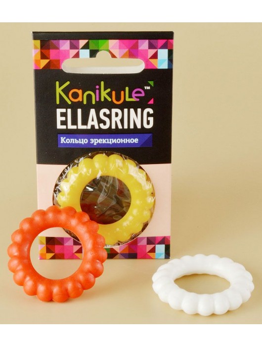 Цветное рельефное эрекционное кольцо Ellasring - Sitabella - в Сочи купить с доставкой