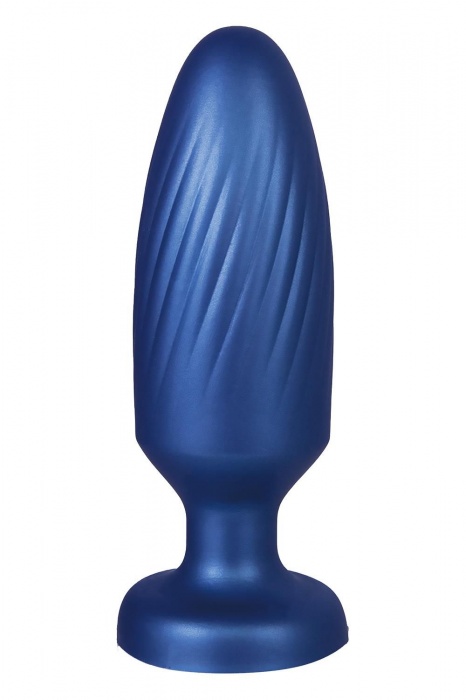 Синяя анальная пробка 4 Inch Silicone Anal Plug - 12 см. - NMC