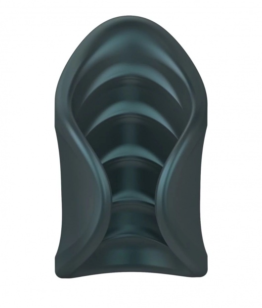 Серый сквозной мастурбатор с вибрацией Manwan Starter - Manwan - в Сочи купить с доставкой