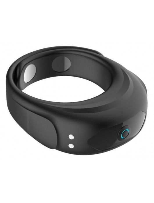 Черное эрекционное виброкольцо на ремешках - Boys of Toys - в Сочи купить с доставкой