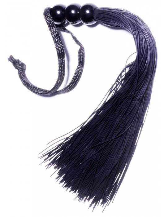 Черная силиконовая плетка - 25,4 см. - Boys of Toys - купить с доставкой в Сочи