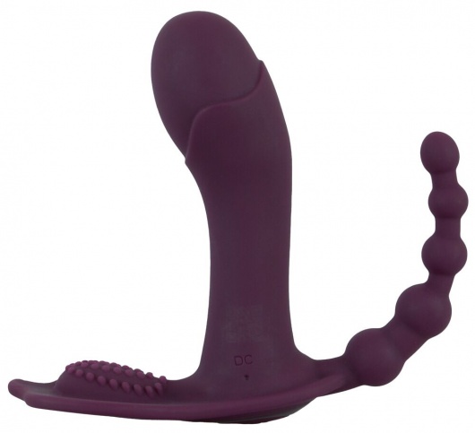 Фиолетовый вибратор для ношения в трусиках ARIVA RC Panty Vibrator - Orion