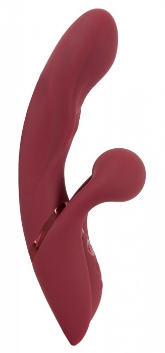Малиновый вибратор-кролик с функцией постукивания 2 Function Rabbit Vibrator - 22,3 см. - Orion