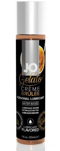 Лубрикант с ароматом крем-брюле JO GELATO CREME BRULEE - 30 мл. - System JO - купить с доставкой в Сочи