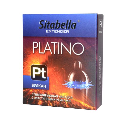 Стимулирующая насадка с усиками Platino  Вулкан - Sitabella - купить с доставкой в Сочи