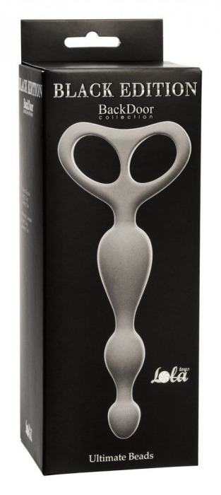 Серая анальная цепочка Ultimate Beads - 17 см. - Lola Games