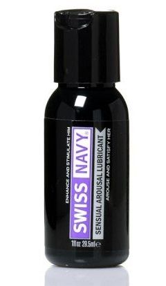 Возбуждающий гель-лубрикант на водной основе Sensual Arousal Lubricant  - 29,5 мл. - Swiss navy - купить с доставкой в Сочи