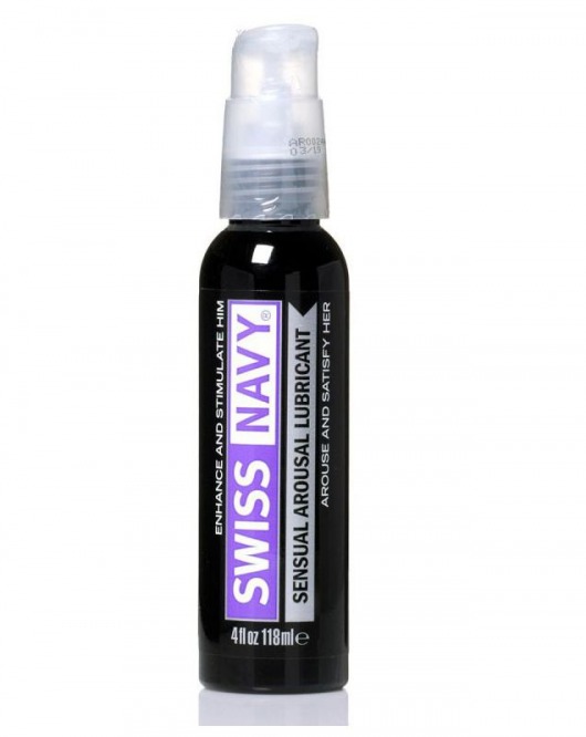Возбуждающий гель-лубрикант на водной основе Sensual Arousal Lubricant  - 118 мл. - Swiss navy - купить с доставкой в Сочи