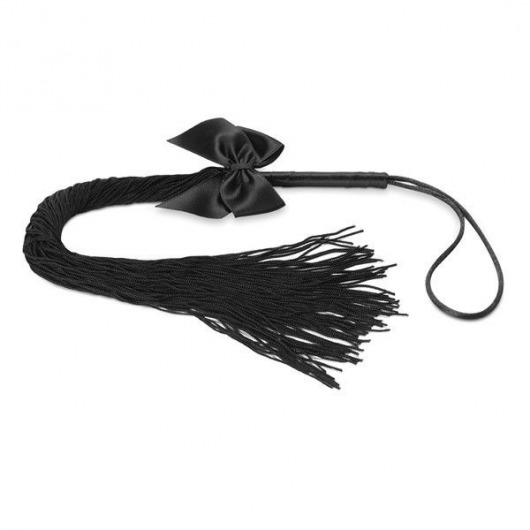 Чёрная плётка Lilly Whip Bijoux - Bijoux Indiscrets - купить с доставкой в Сочи
