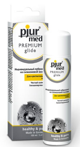 Гипоаллергенный силиконовый лубрикант pjur MED Premium glide - 100 мл. - Pjur - купить с доставкой в Сочи