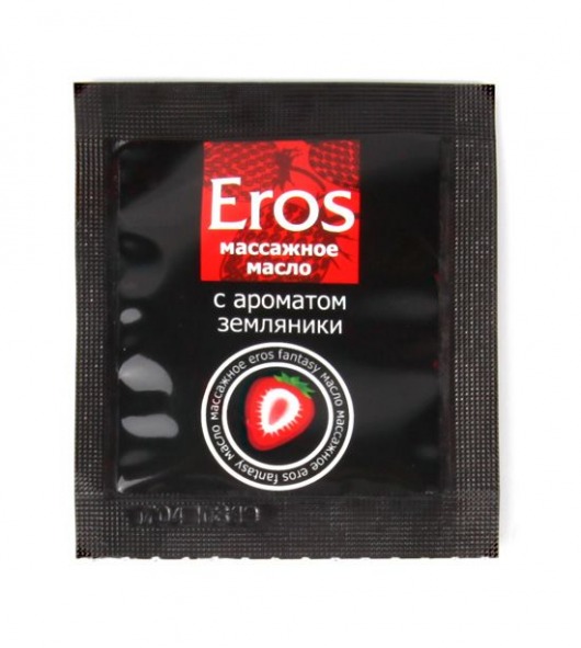 Пробник массажного масла с ароматом земляники Eros fantasy - 4 гр. - Биоритм - купить с доставкой в Сочи