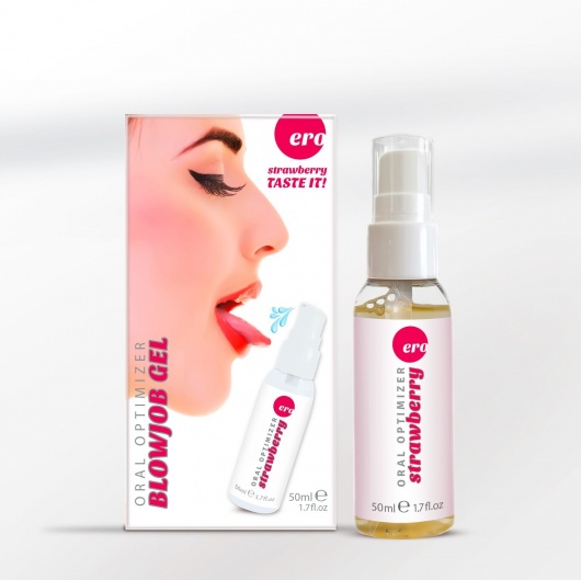Увлажняющий гель для орального секса с ароматом клубники - 50 мл. - Ero - купить с доставкой в Сочи