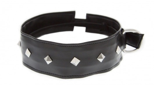 Полиуретановый ошейник с пуклями Collar with Studs - Blush Novelties - купить с доставкой в Сочи