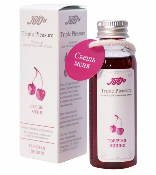 Эликсир Triple Pleasure  Горячая вишня  - 65 гр. - JULEJU - купить с доставкой в Сочи