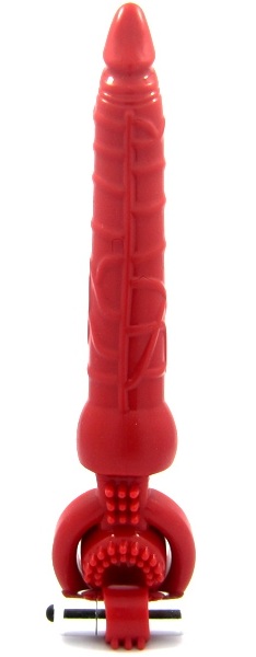 Красная вибронасадка с анальным стимулятором - ToyFa - в Сочи купить с доставкой