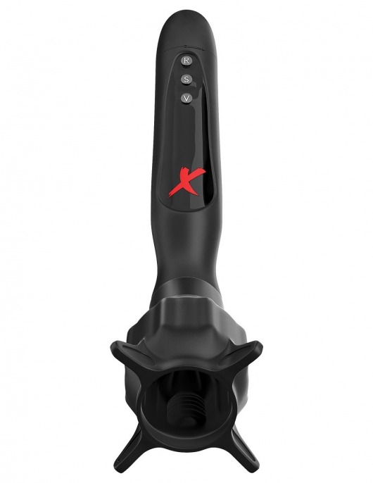 Чёрный вибростимулятор для головки члена с эффектом всасывания Vibrating Roto-Sucker - Pipedream - в Сочи купить с доставкой