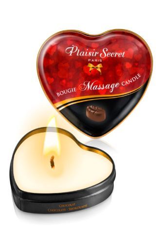Массажная свеча с ароматом шоколада Bougie Massage Candle - 35 мл. - Plaisir Secret - купить с доставкой в Сочи