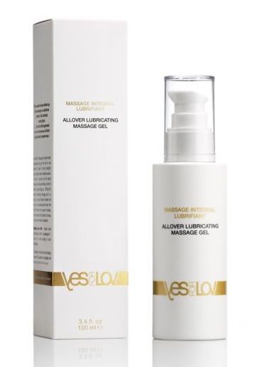 Массажный гель-смазка на силиконовой основе Allover Massage Gel - 100 мл. - YESforLOV - купить с доставкой в Сочи