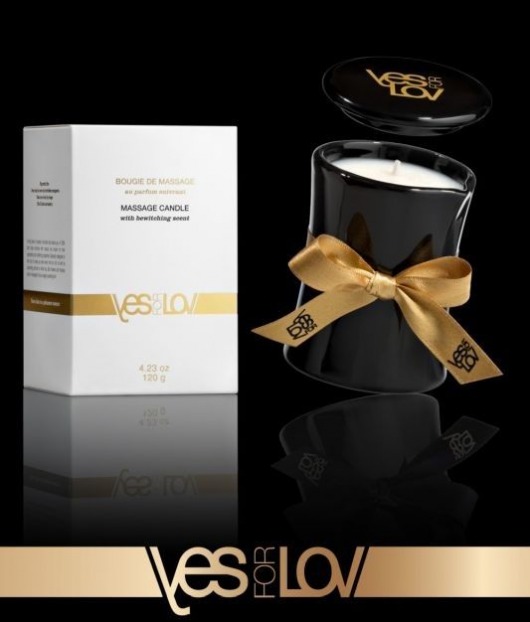 Массажная аромасвеча BEWITCHING MASSAGE CANDLE - 120 мл. - YESforLOV - купить с доставкой в Сочи