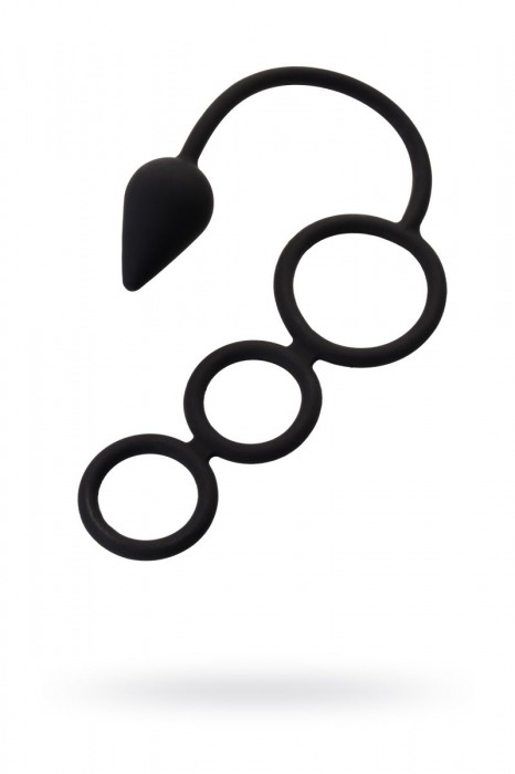 Тройное эрекционное кольцо с анальным хвостом Drop S-size - Erotist Adult Toys - в Сочи купить с доставкой