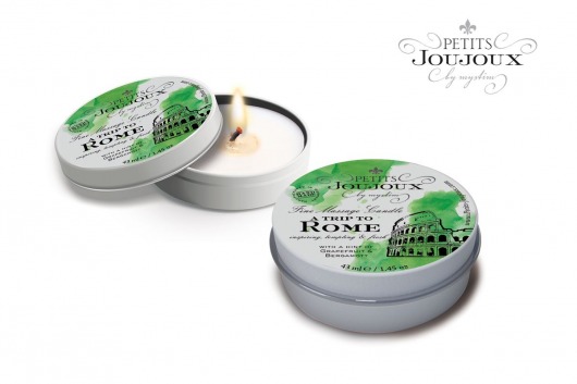 Массажная свеча Petits Joujoux Rome с ароматом грейпфрута и бергамота - 33 гр. - MyStim - купить с доставкой в Сочи