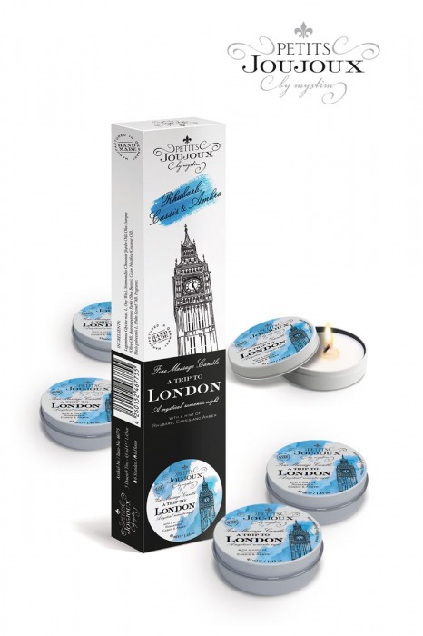 Набор из 5 свечей Petits Joujoux London с ароматом ревеня, амбры и чёрной смородины - MyStim - купить с доставкой в Сочи